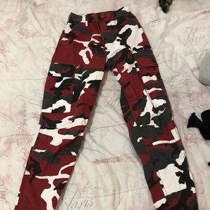 Red Camo Joggers